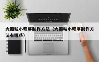 柳林大颗粒小程序制作方法（大颗粒小程序制作方法有哪些）